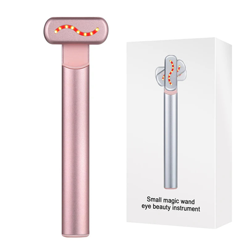 EMS Microcurrent Face Lifting Device – Red Light Facial Wand for Skin Tightening & Anti-Aging