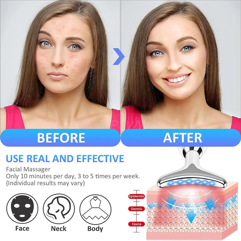 Facial Massager & Neck Beauty Device – Anti-Aging, Skin Care & Relaxation Tool
