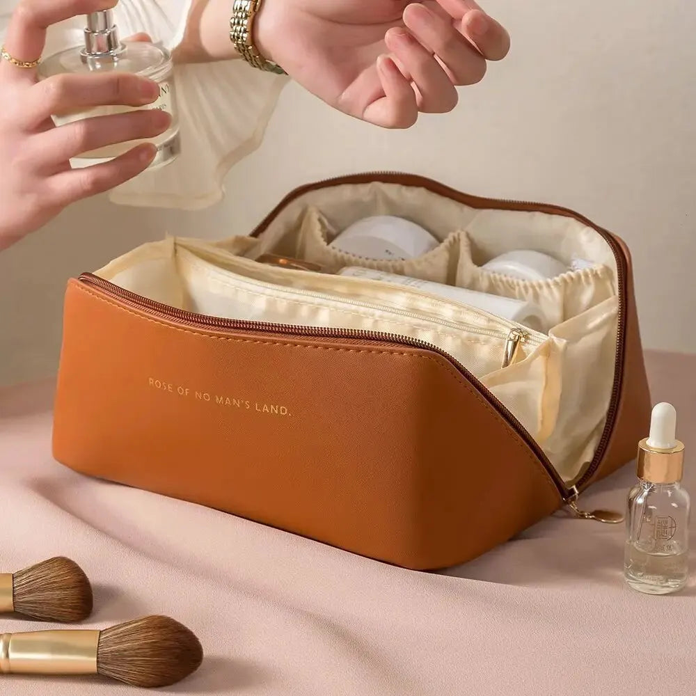 Makeup Organizer Kit Bag – Luxury Travel Cosmetic Bag & Toiletry Case for Women