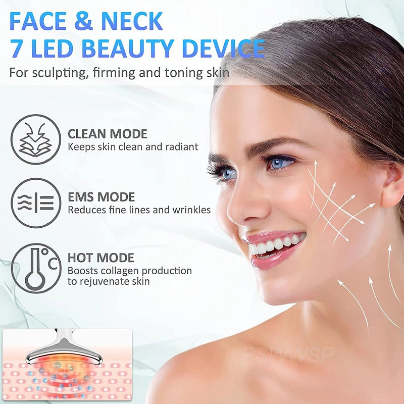 Facial Massager & Neck Beauty Device – Anti-Aging, Skin Care & Relaxation Tool