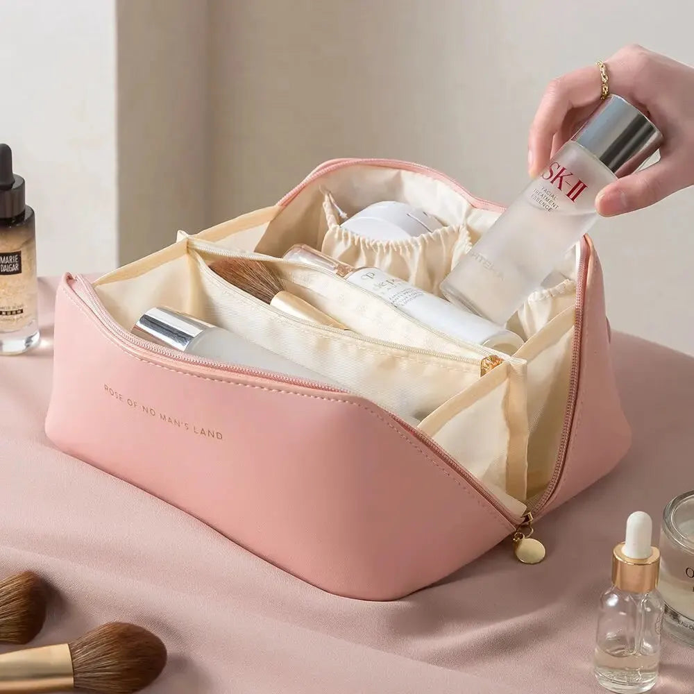 Makeup Organizer Kit Bag – Luxury Travel Cosmetic Bag & Toiletry Case for Women