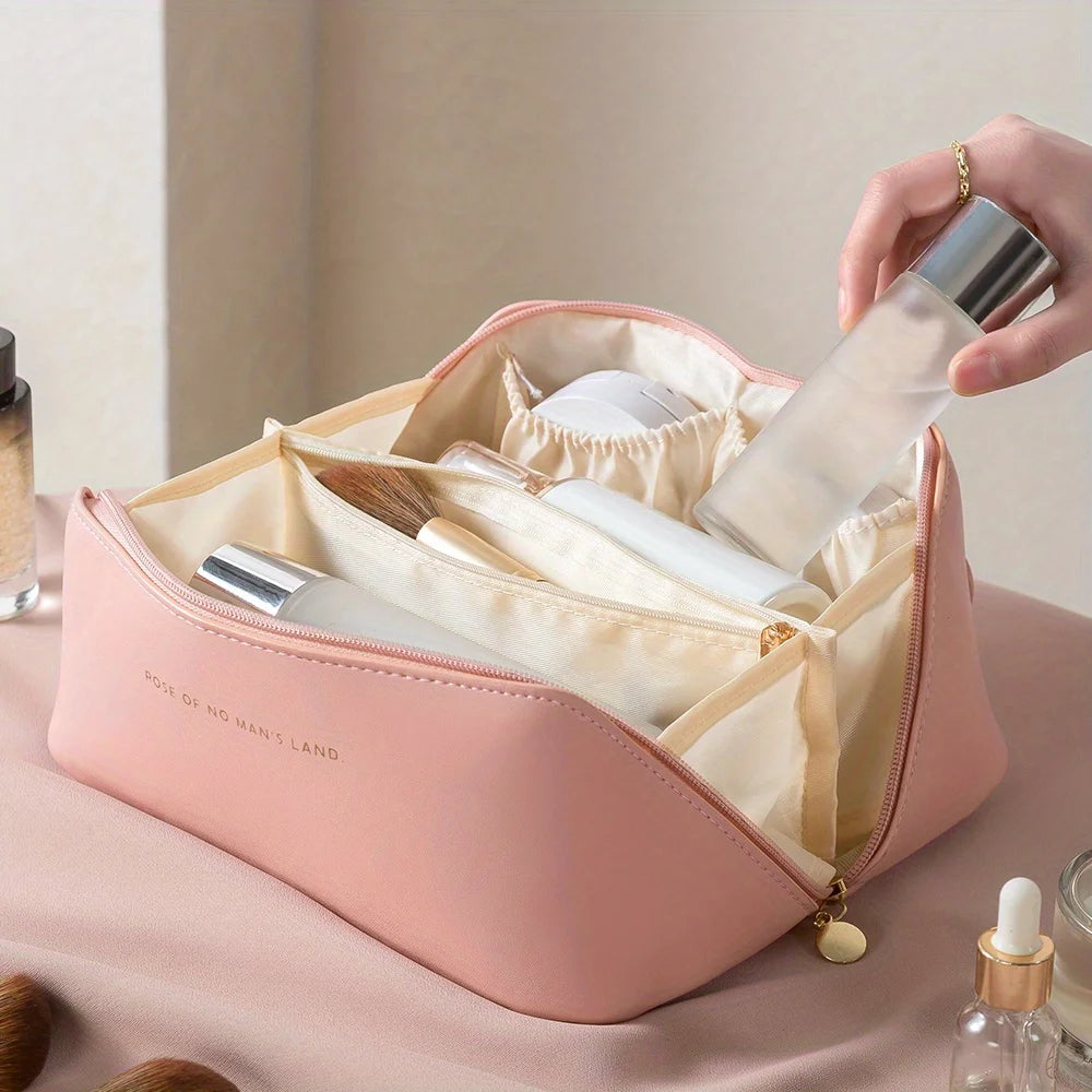 Makeup Organizer Kit Bag – Luxury Travel Cosmetic Bag & Toiletry Case for Women