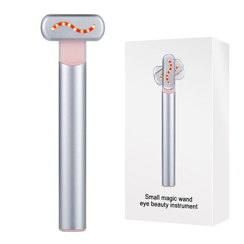 EMS Microcurrent Face Lifting Device – Red Light Facial Wand for Skin Tightening & Anti-Aging