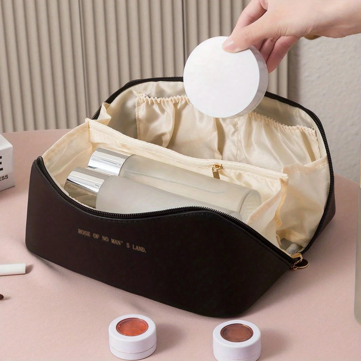Makeup Organizer Kit Bag – Luxury Travel Cosmetic Bag & Toiletry Case for Women