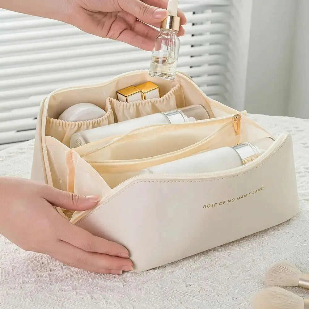 Makeup Organizer Kit Bag – Luxury Travel Cosmetic Bag & Toiletry Case for Women
