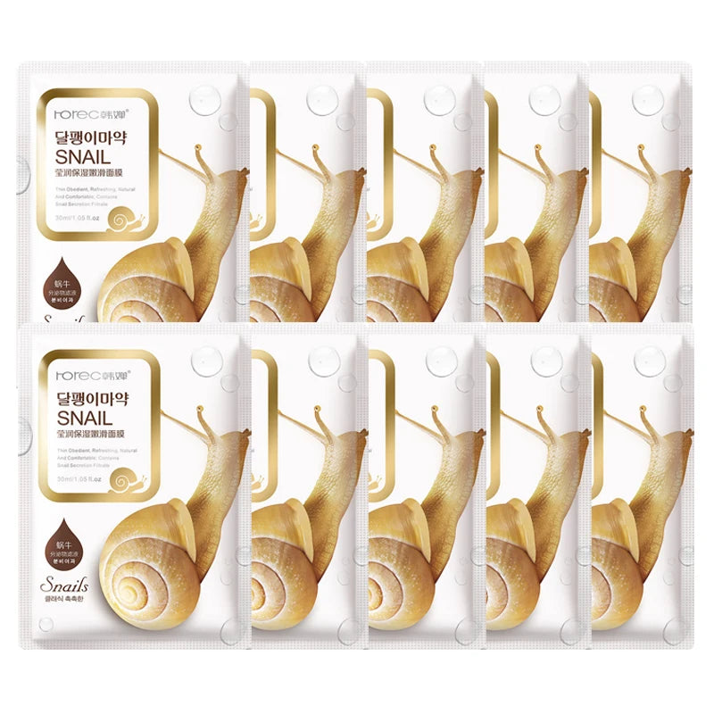 Snail Moisturizing Face Masks – Deep Hydration & Skin Repair for Smooth, Radiant Skin